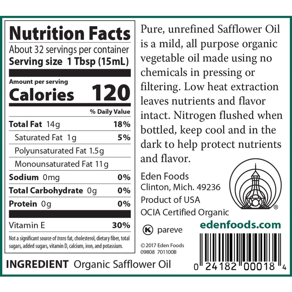 Ingredient Carthamus Tinctorius Oil